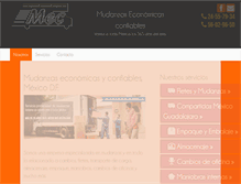 Tablet Screenshot of mudanzaseconomicasconfiables.com